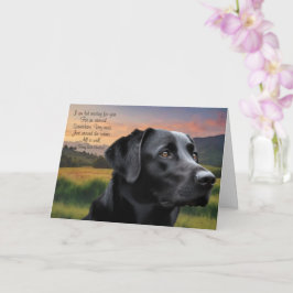 Förlust av sällskapsdjur Hund (Svart Lab) Anpassad Kort