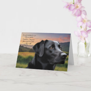 Förlust av sällskapsdjur Hund (Svart Lab) Anpassad Kort
