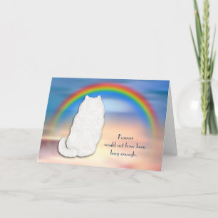 Förlust av Samoyed Hund Rainbow Sympathy Card Helgkort