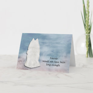 Förlust av Samoyed Hund Sympathy Card Helgkort