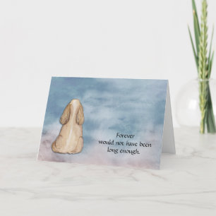 Förlust av spanska Cocker Condolence Sympathy Card Helgkort