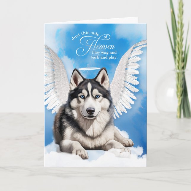 Förlust av sympati hos Siberian husky Pet Sympathy Kort (Framsida)