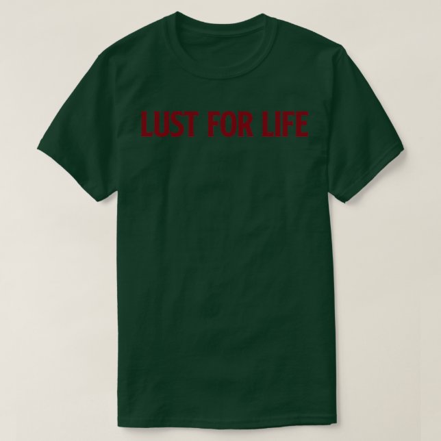 Förlust för livstidsburgundi t shirt (Design framsida)