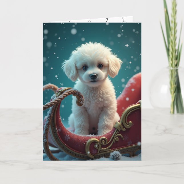 Förlusten av en sällskapsdjur hund vid jul inbjudan (Framsida)