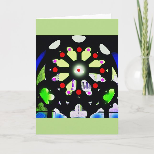 Förlyckans hjul helgkort (Framsida)