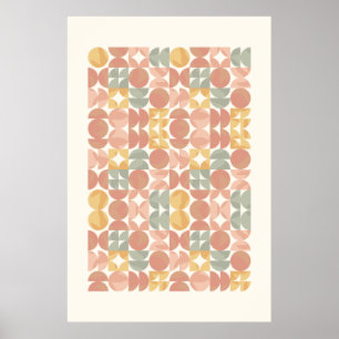 Form & Function - Bauhaus Geometric Minimalist Art Poster