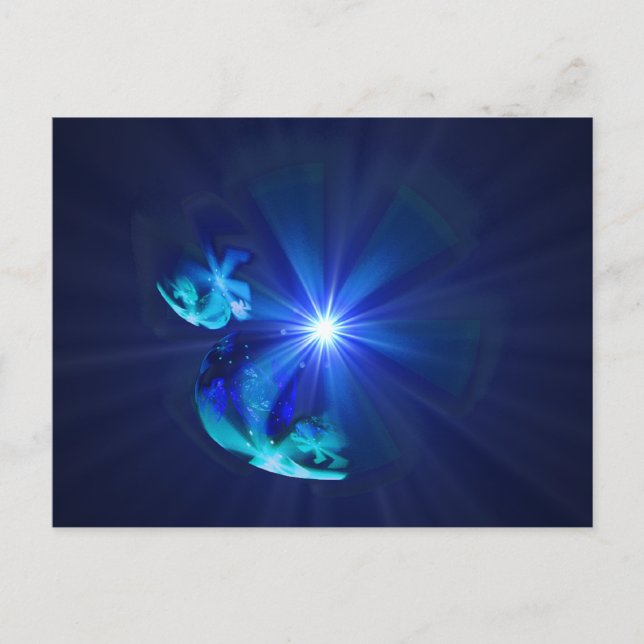 Forma stjärnor vykort (Framsida)