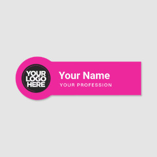 Formade Employee Pin Namn bricka Business Logotyp Namnbricka