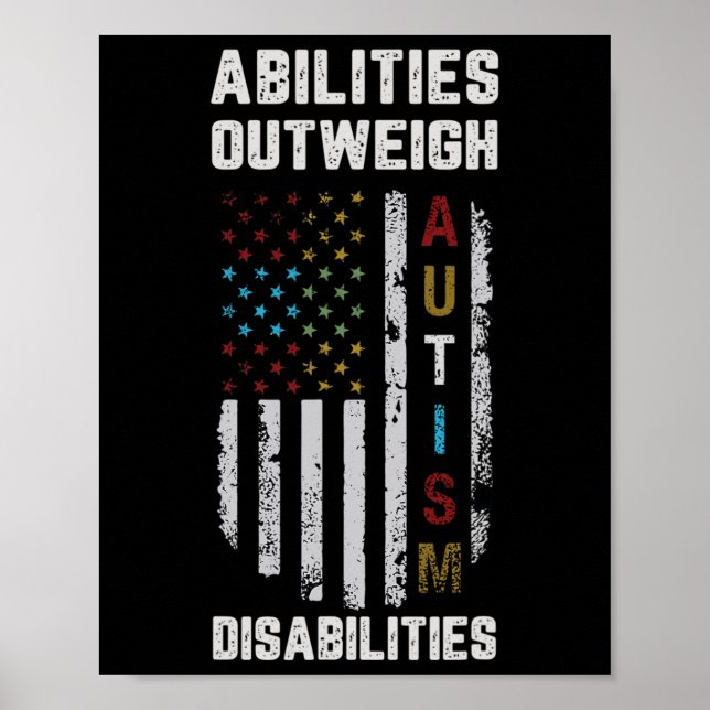 Förmåga att väga upp funktionsnedsättningar autism poster (Framsidan)
