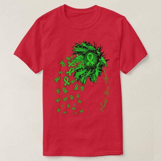 Förmåga om Sjukdom-medvetande Solrosblommor T Shirt (Design framsida)