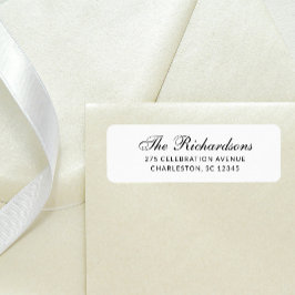 Formal and Classic | Black and White Returadress Etikett