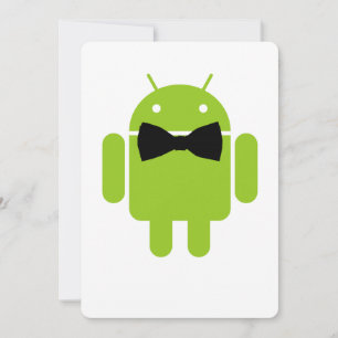 Formal Atire Grönt Android Robot