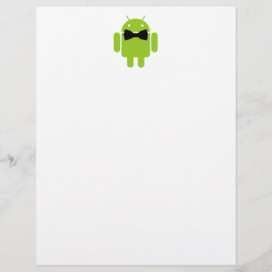 Formal Atire Grönt Android Robot
