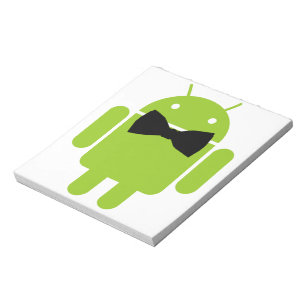 Formal Atire Grönt Android Robot Anteckningsblock