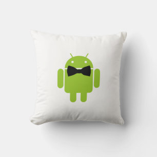 Formal Atire Grönt Android Robot Kudde