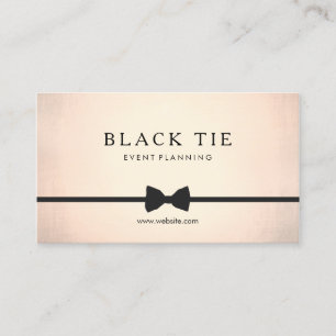 Formal Black Tie Event Planner Guld (ingen shine) Visitkort