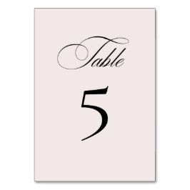 Formal Elegant Table Number Card Bordsnummer