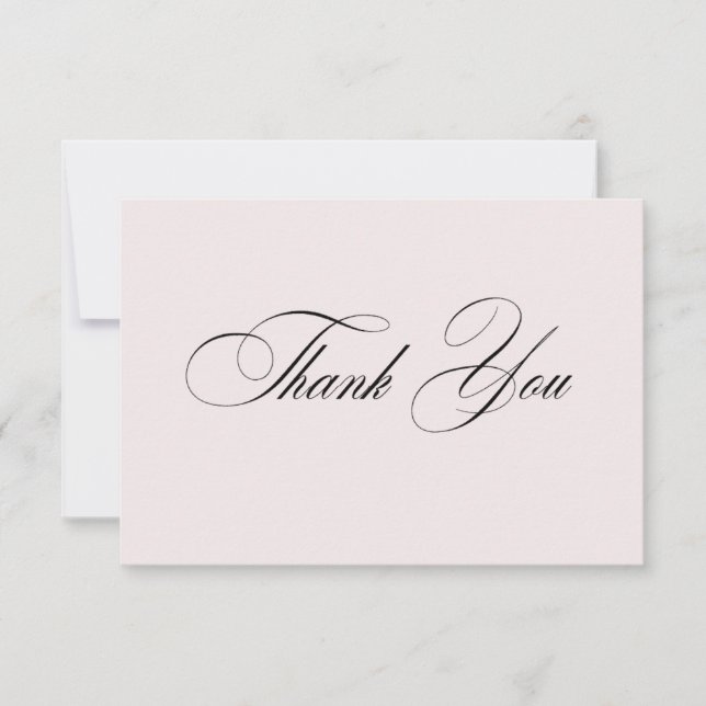 Formal Elegant Thank You Card Tack Kort (Framsida)