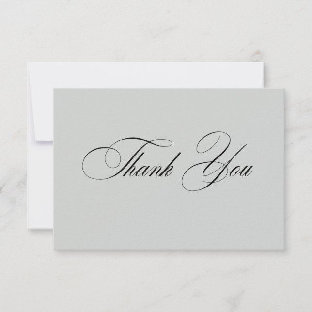 Formal Elegant Thank You Card Tack Kort (Framsida)