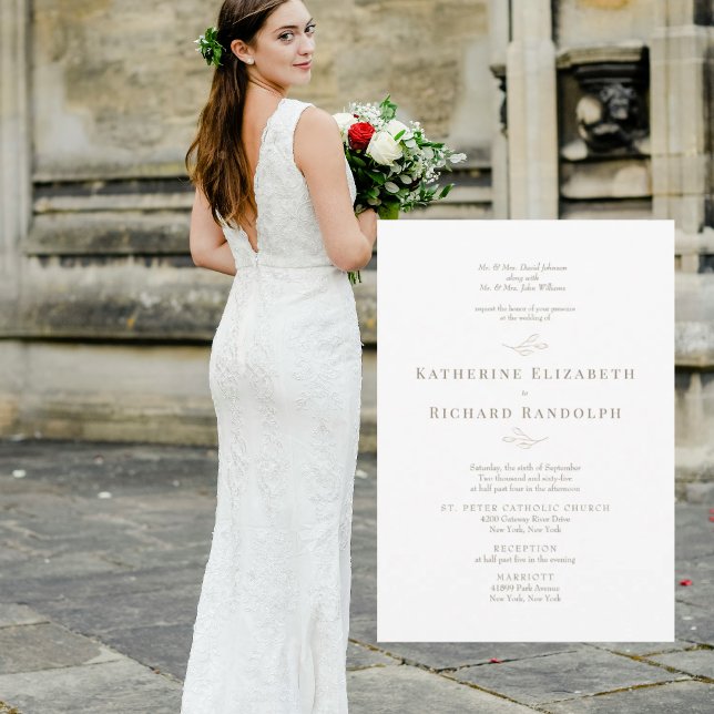 Formal Traditional Gold Text 2 Venue Wedding (Skapare uppladdad)