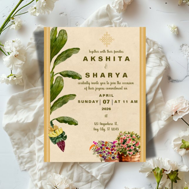 Formal Traditional Wedding Invitation  Inbjudningar (Formal Traditional Wedding Invitation | Elegant Classic Family Wedding Template)