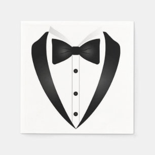 Formal Tuxedo Cocktail Pappersservett