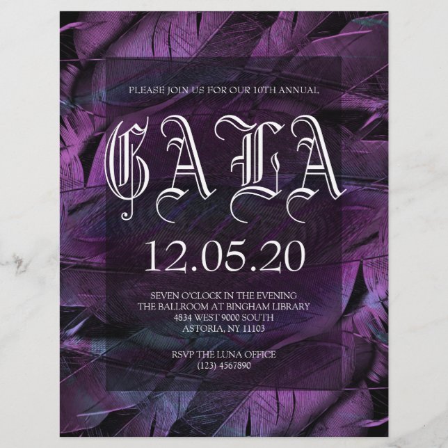 Förmån Galafest Nyårsfest Flyer (Framsidan)