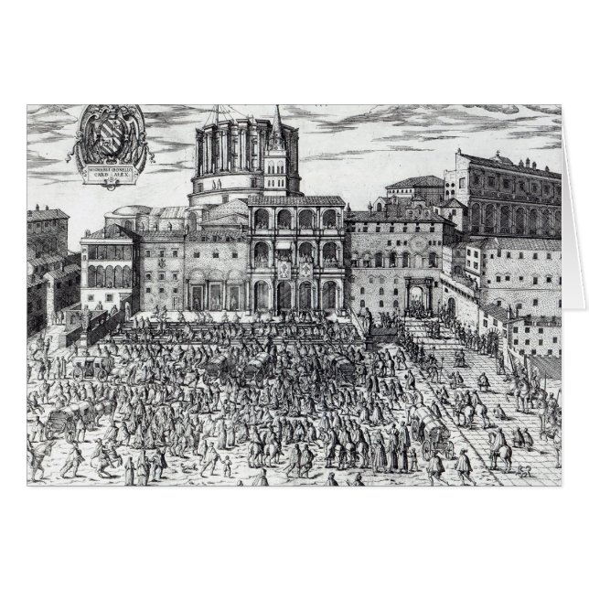 Förmånen för påven Pius V Hälsningskort (Framsidan Horizontal)