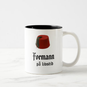 Formann pålivstid Två-Tonad mugg