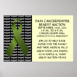 Förmånsauktion för njurcancer poster