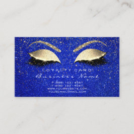 Förmånskort 6 Beauty Makeup Lash Guld Krona Blue Lojalitetskort