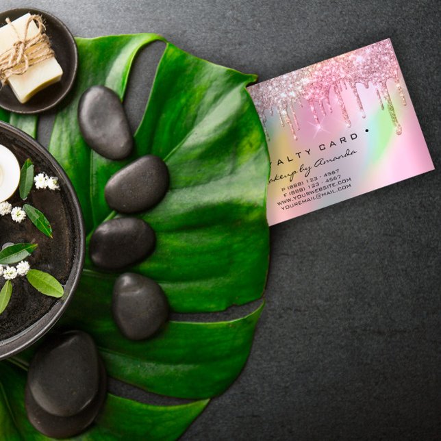 Förmånskort 6 Slår Makeup Artist Holograph Ro Lojalitetskort (Skapare uppladdad)