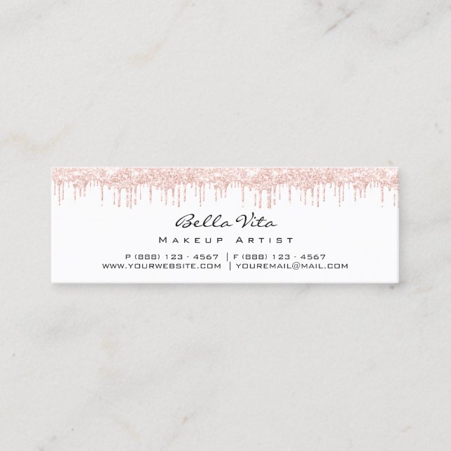 Förmånskort 6 Slår Makeup Beauty Heart Ro Lux Lojalitetskort (Framsida)