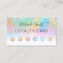 förmånskort FAUX-holografisk effekt