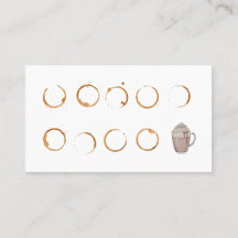 Förmånskort för Affärskort av kaffebutik