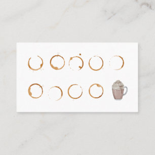 Förmånskort för Affärskort av kaffebutik Visitkort