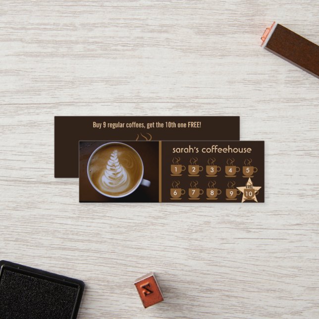 förmånskort för kaffe lojalitetskort (Fram/Back In Situ)