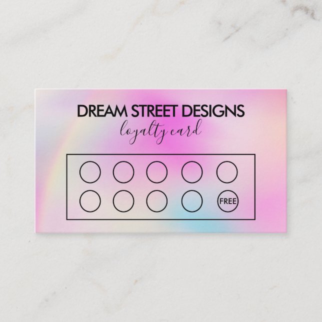 Förmånskort för skift av anpassningsbar Färg Visitkort (Framsida)