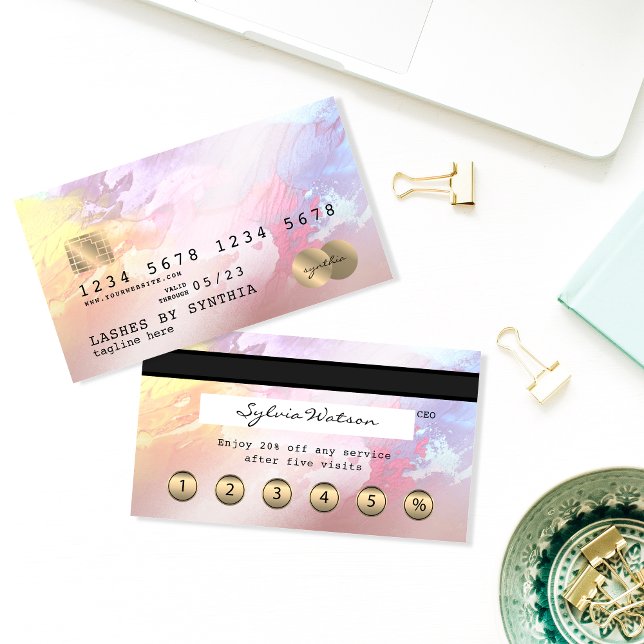 Förmånskort med formaterad abstrakt av kredit visitkort (Skapare uppladdad)