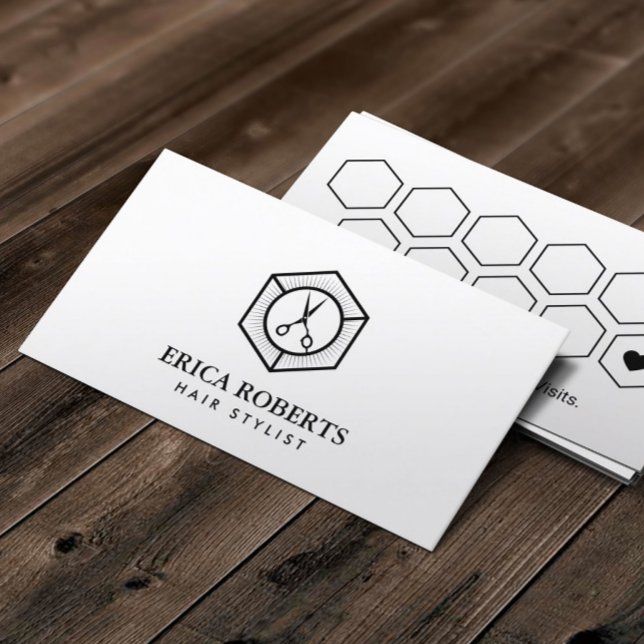 Förmånskort | Minimalistisk hårstilshalt Lojalitetskort (Skapare uppladdad)