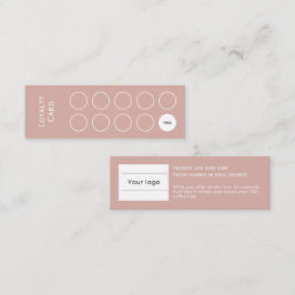 Förmånskort, ren och enkel,  rosa lojalitetskort