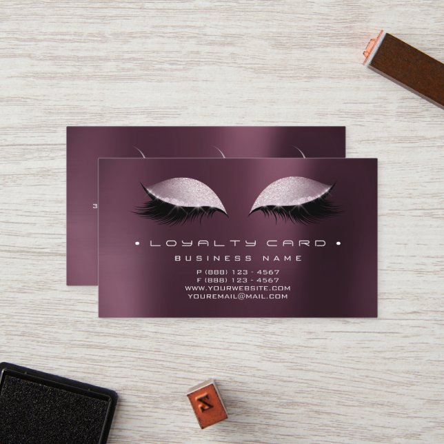 Förmånskortets bonussalon Makeup Kaffe Noir Lojalitetskort (Fram/Back In Situ)