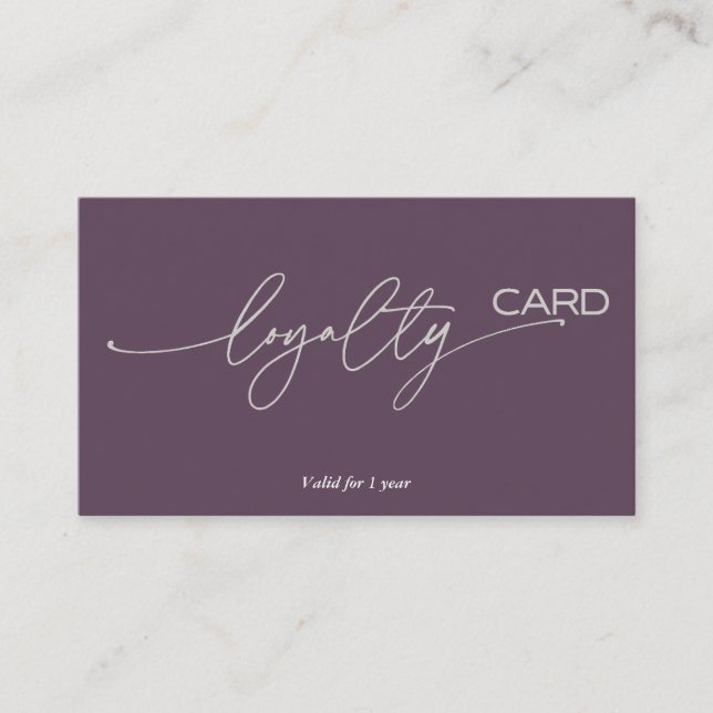 Förmånskortsstrategi för kundkvarhållning visitkort (Framsida)