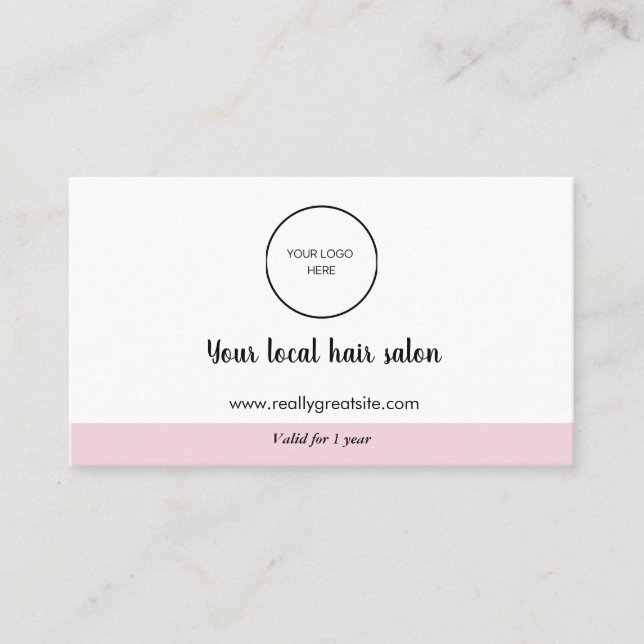 Förmånskortsstrategi för kundkvarhållning visitkort (Framsida)