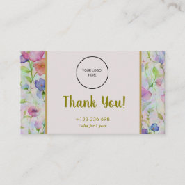 Förmånskortsstrategi för kundkvarhållning visitkort