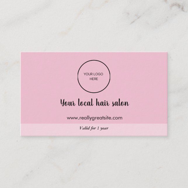 Förmånskortsstrategi för kundkvarhållning visitkort (Framsida)