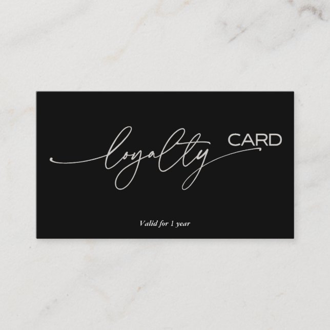 Förmånskortsstrategi för kundkvarhållning visitkort (Framsida)