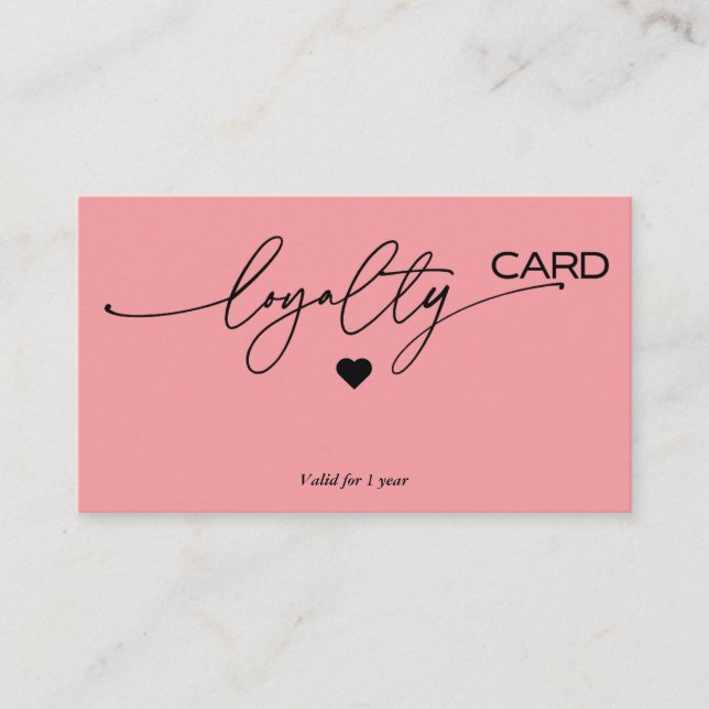 Förmånskortsstrategi för kundkvarhållning visitkort (Framsida)