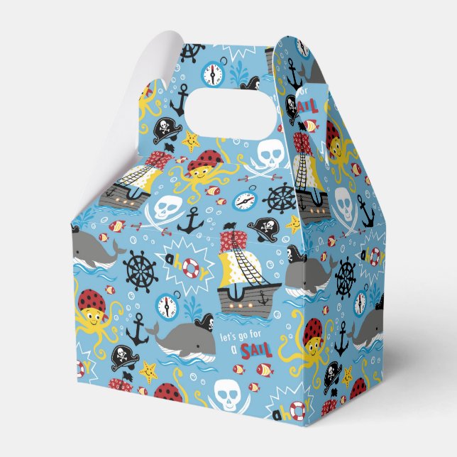 förmånslådan Pirat marin livsstil Presentaskar (Framsidan Sidan)