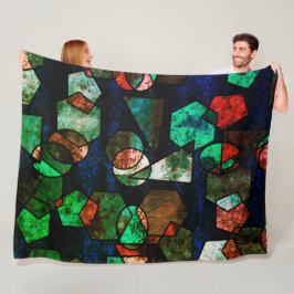 Formas geométricas oegentares e textura deformada fleecefilt